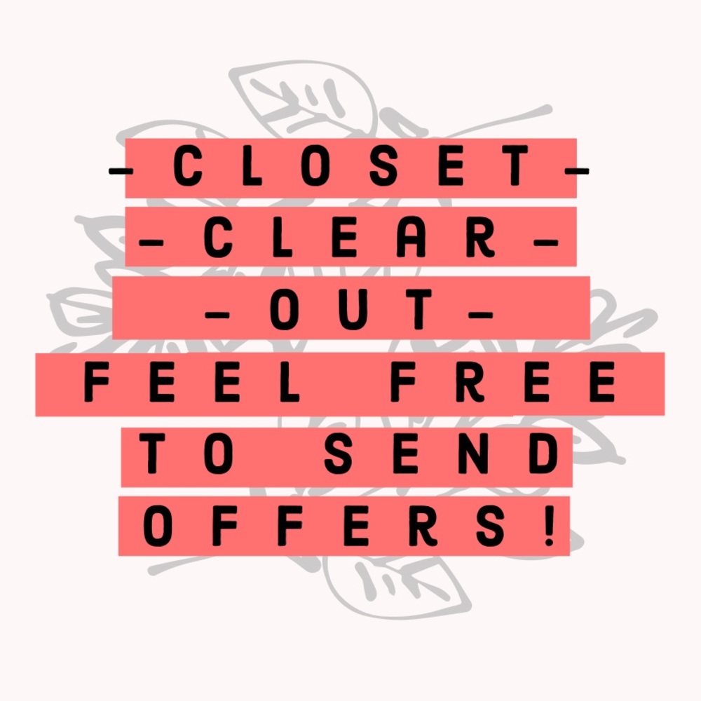 Will be accepting offers on my items : )